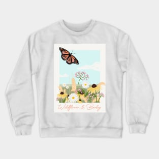 Wildflower Barley Field Crewneck Sweatshirt